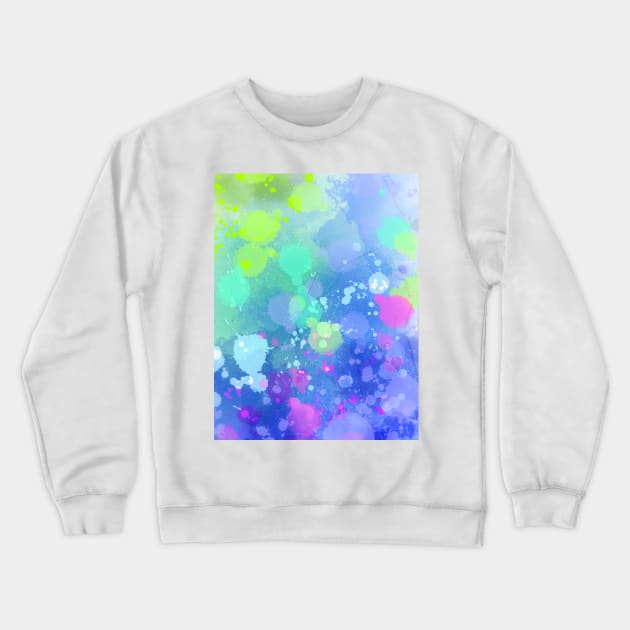 Paint splatter pattern Crewneck Sweatshirt by weilertsen